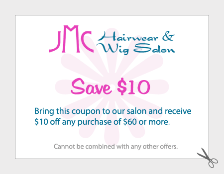Save $10 on $60+ Coupon - JMC Hairwear & Wig Salon